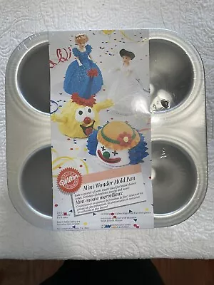 Wilton Mini Wonder Mold Pan Cake Pan 4 Cavities Instructions- Original Packaging • $15