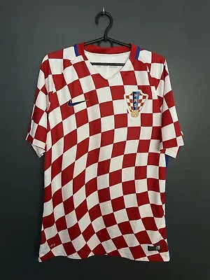 Croatia National Team 2016/2017 Home Football Shirt Nike Soccer Jersey Size M • $69.99