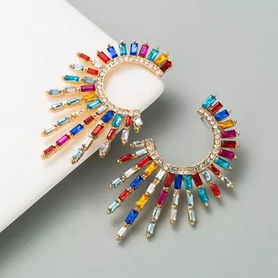 Costume Jewellery Earrings - Multicoloured Sunflower Drop Earrings - ZARA Style • £8