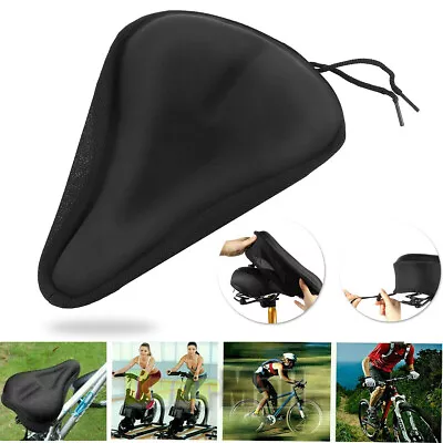 Bike Seat Covers Gel Comfort Cushion Cover Soft Padded Mountain Bicycle Saddle • $9.99
