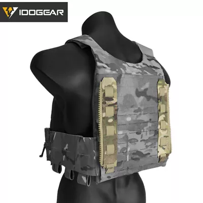 IDOGEAR Tactical Zipper MOLLE Adapter 10# For Rear Back Pack 2PCS Hunting Army • $14.63