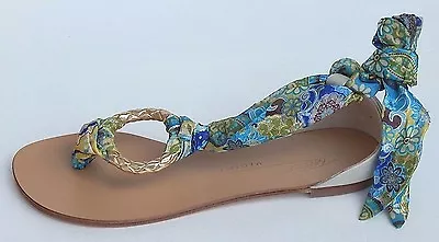 VICINI JANIS MADE IN ITALY THONGS SANDALS Sz 38 NEW AUTHENTIC • $99.98