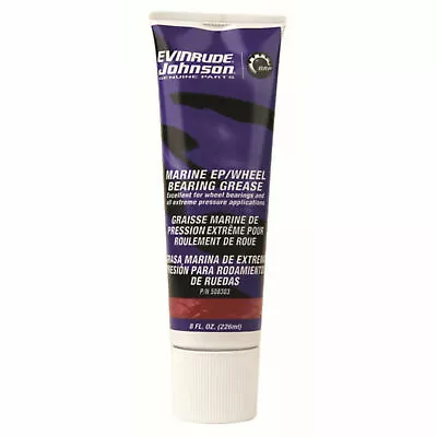 Johnson Evinrude OMC Marine EP WHEEL BEARING GREASE 8OZ TUBE 0508303 508303 • $12.95