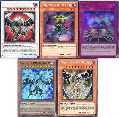 Yugioh Malefic Budget Deck  Rainbow - Paradox Dragon - Blue-Eyes - 55 Cards  NM • $47.07
