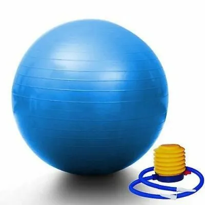 $18.99 • Buy 29  (75cm) Yoga Ball Exercise Pilates Balance Gymnastic Fitness With Air Pump