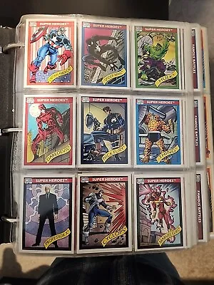 1990 Marvel Universe Series 1 Impel Complete Base Card Set (1-162) STAN LEE  • $70