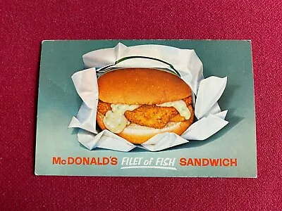 1964 McDonald's  FILET Of FISH  Post Card Coupon (Scarce / Vintage) • $39