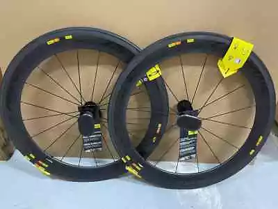 Mavic Road Wheelset Cosmic Cxr60 Tubular Ed11 (campagnolo) With Tire Black 700c • $2143