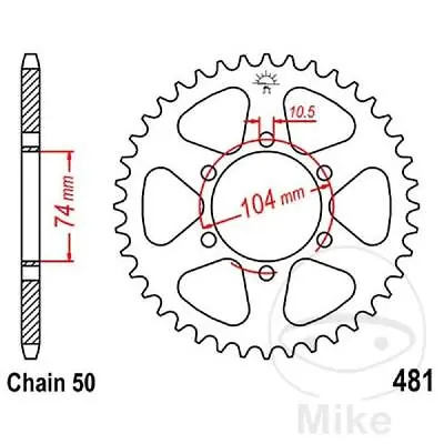 JT JTR481.45 Sprocket 45 Teeth Pitch 530 For Kawasaki 500 Kh 500 1972-1975 • £57.26