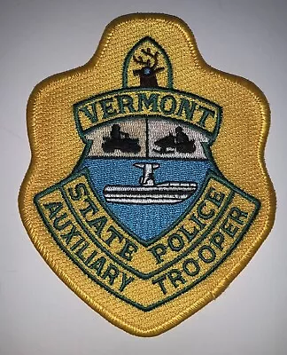 Vermont Vt State Police Auxiliary Trooper Submarine Snowmobile 4-runner Patch • $5.99