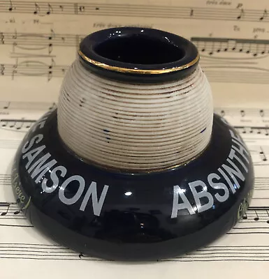 Vintage French Advertising Match Striker Holder Absinthe Samson Porcelain • $125