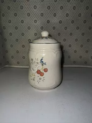 Stoneware Canister & Lid Marmalade Geese Speckled International China Taiwan • $7