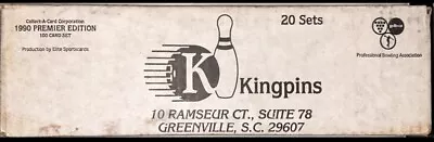 1990 KINGPIN PBA BOWLING FACTORY SEALED 20-SET CASE Many PSA 10s Likely! LAST 1! • $1554.23
