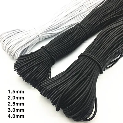 10 Yards Doll Stringing Elastic Round Cord Bungee Shock Rope DIY Craft 1.5MM-4MM • $3.21