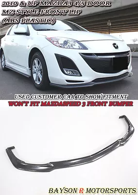 $109.99 • Buy Fits 10-11 Mazda 3 4/5dr MS-Style Front Bumper Lip (Urethane)