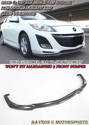 Fits 10-11 Mazda 3 4/5dr MS-Style Front Bumper Lip (Urethane) • $119.99