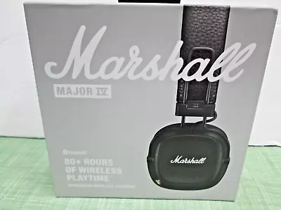 $150 Marshall  Major IV Bluetooth  Headphone W/ Wireless Charging Black SEALED • $89.98