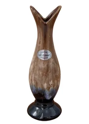 £10.99 • Buy Vintage French Art Pottery Gres Flammes Glazed Bud Vase Signed
