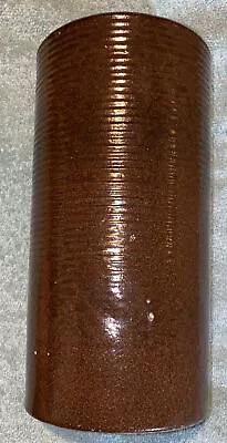 $79.97 • Buy Zanesville Stoneware Handthrown Vase Homespun 4010 Brown Green Rings 10 