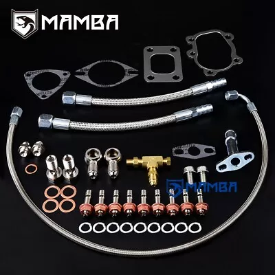 Turbo Oil & Water Line Gasket Install Kit For GT25R GT28R GT30R T25 5 Bolt Hsg • $88