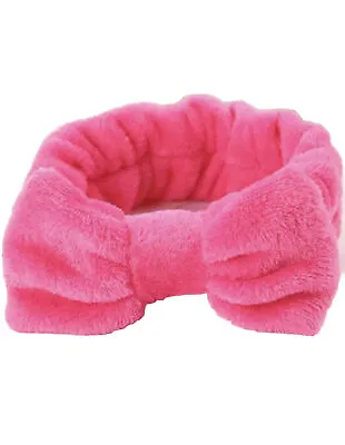 Fluffy Hair Band Soft Fleece BigBow Bath Spa Make Up Shower Facial Band 1 Piece • £2.99