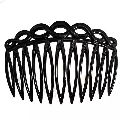 Black Looped Side Hair Combs Slides Clips Hair Accessories • £2.65