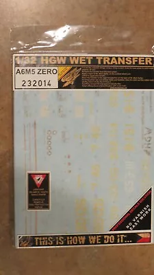 HGW 1/32 A6M5 Zero Decals • $19.98