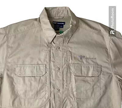 5.11 Tactical Shirt Mens L Short Sleeve Button Up Vented Khaki  • $22