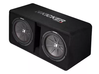 Kicker 43DCWR122 Loaded Sub Dual 12  Sub 1000W 2 Ohm Subwoofer Enclosure DCWR122 • $279.95