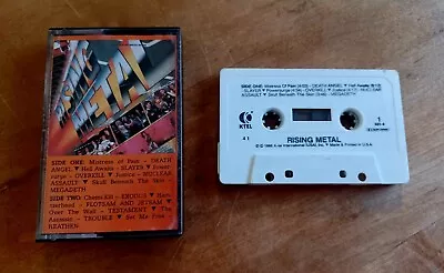 Rising Metal Vintage Cassette Tape K-tel Compilation Slayer Megadeth Exodus 1988 • $15