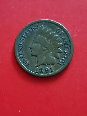 $15 • Buy 1891 USA Indian Head Penny One Cent 