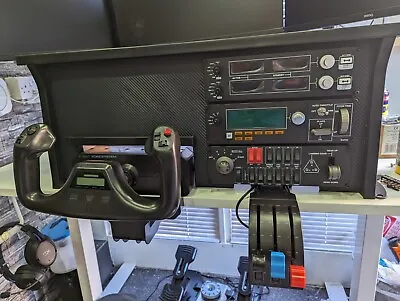 Logitech G Saitek Pro Flight Simulator Setup With Custom Desktop Cockpit • £429