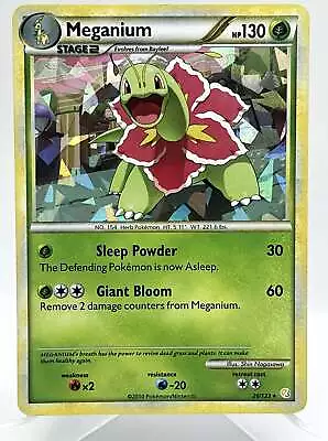 Meganium 26/123 HeartGold SoulSilver Shattered Holo Rare Vintage Pokemon Card • $6.99