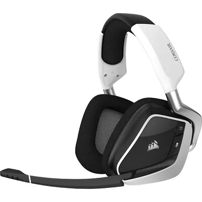 Corsair VOID RGB ELITE Wireless Headset Head-band Gaming Black White • £143.72