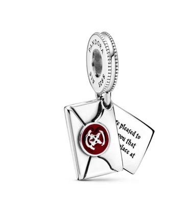 $60 • Buy Genuine PANDORA Harry Potter Hogwarts Acceptance Letter Charm 799125C01 New