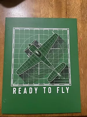 Lena + Liam Paper Back To School 2-Pocket Folder 9-1/4” X 11-1/2” Plane Fly • $3