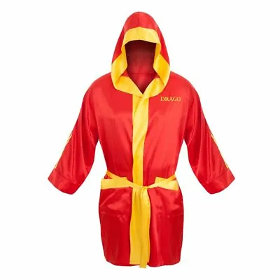 Adult Mens Rocky Balboa Movie Ivan Drago Licensed Boxing Robe Shorts Costume Set • $39.95