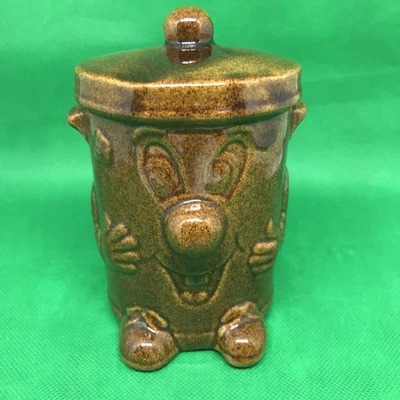 £9.98 • Buy RARE VINTAGE RETRO 1980s CERAMIC DUSTY BIN MONEY BOX TED ROGERS 3-2-1 Moneybox