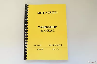 Moto Guzzi 850 Le Mans & V1000 G5 Repair Manual  1000SP • $21.76