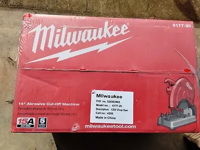 Milwaukee 6177-20 14  15 Amp Abrasive Cut Off Chop Saw • $195