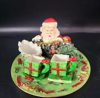 Miniature Resin Santa Clause Tea Set Christmas Tea Pot Teacup 8 Pieces • $12