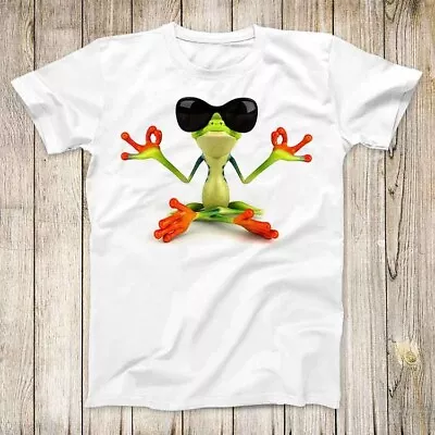 £7.25 • Buy Frog Toad Zen OM Yoga Master Buddha Meditation T Shirt Meme Unisex Top Tee 3196