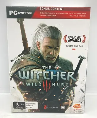 The Witcher III Wild Hunt PC-DVD ROM Box Game 5 Discs • $19.75