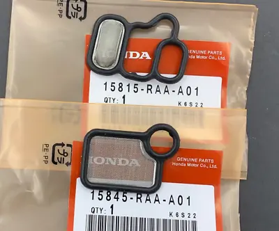 VTEC Solenoid Gasket And VTC Filter 15815-RAA-A01 15845-RAA-001 Fit For Honda • $8.99