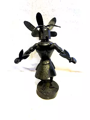 MORNING SINGER Vtg Native American KACHINA BLACK SCULPTURE R PLATERO Taos Art • $8.80