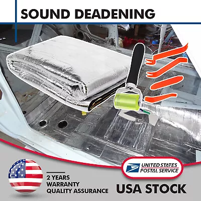 Sound Deadener Heat Shield For Car Firewall Hood Floor Insulation Mat 39  X 39  • $22.99