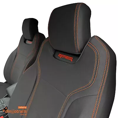 Fit Ford Ranger T6.2 Raptor (Jul22-Now) Full-back FRONT Neoprene Seat Covers • $419