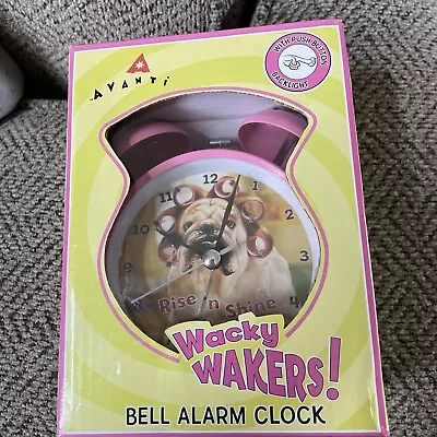 Avanti Wacky Wakers Alarm Clock Rise & Shine Bull Dog Clock NEW!!! • $45