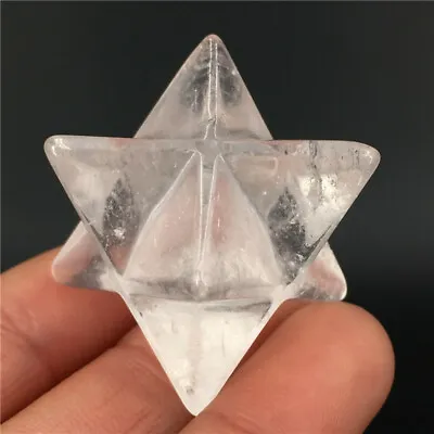 1.5  Natural Clear Quartz Crystal Merkaba Star Point Chakra Reiki Healing 1pc • $12.44