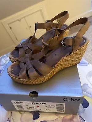 Gabor Wedge Sandals Uk5 Eu 38 • £15